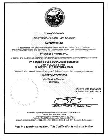 dhcs licensing and certification